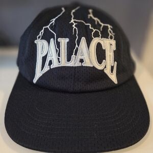 Palace Black Cap with White Logo